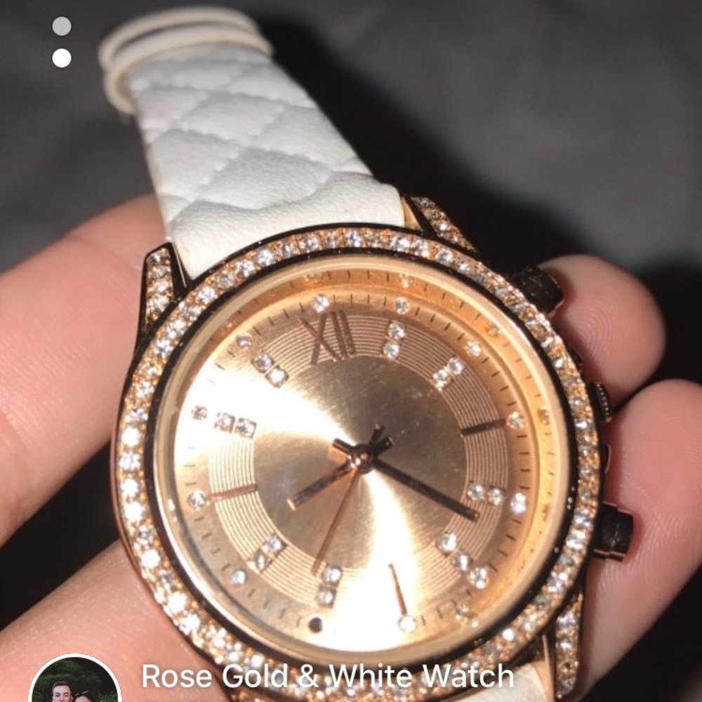 Rose Gold & White Watch